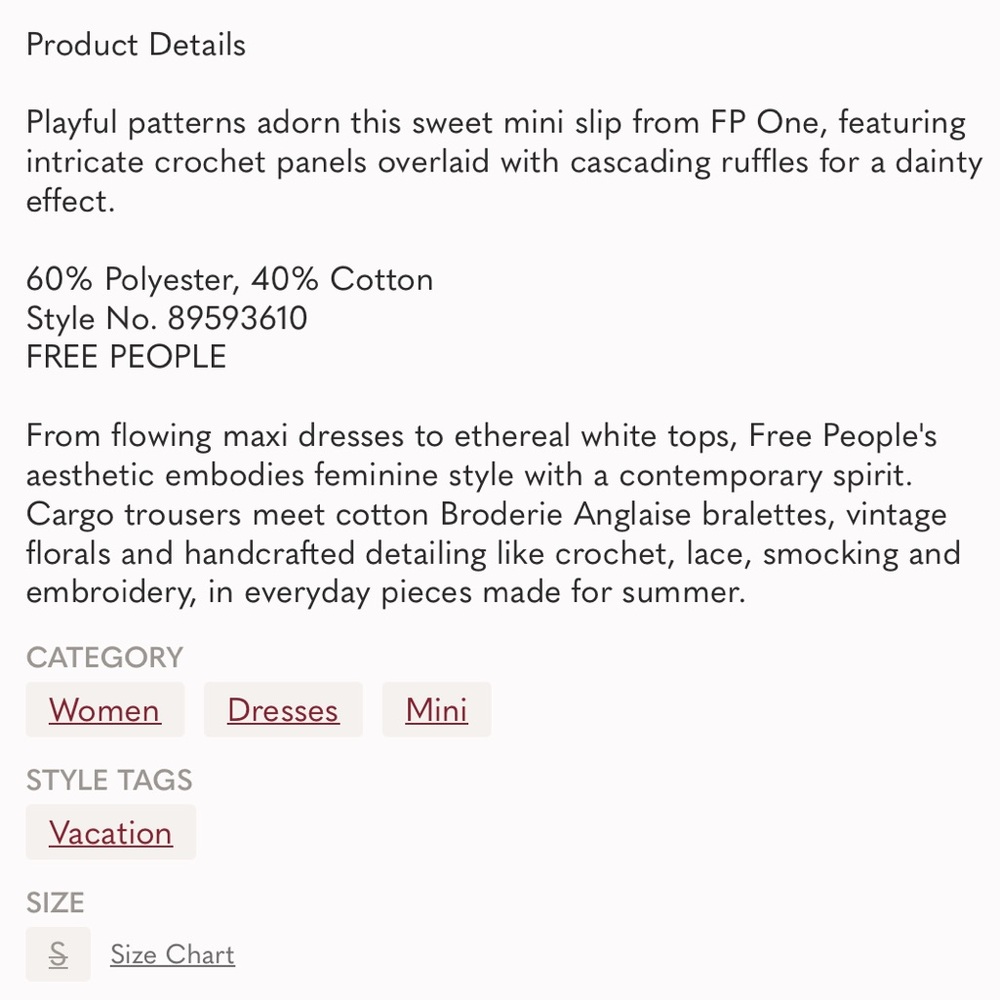 NWT: FREE PEOPLE (Florine Mini dress) - Picture 8 of 8